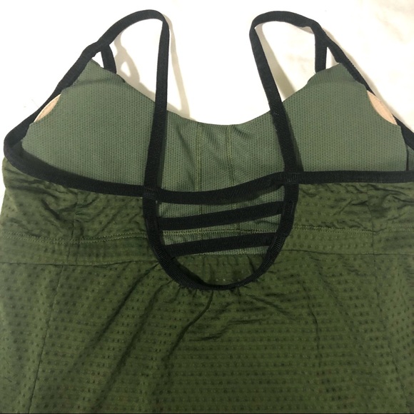 Athleta flow mesh tank green strap back - Picture 7 of 8